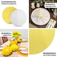 thumbnail image 4 of Efavormart 20 Pack | 13" Silver Glitter Round Paper Table Placemats, Disposable Dining Table Mats - 210 GSM, 4 of 5