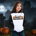 thumbnail image 2 of Girls Halloween Sweatshirts Crew Neck Long Sleeve Hooded Sweatshirt Soft Casual Drop Shoulder Hoodie Pullovers Tops Loose Children Kid's Fall Winter Outfits, 2 of 3