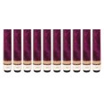 thumbnail image 5 of ASKA L3 Lot de 10 Pointes de Billard Violettes, Érable Canadien de 58 Pouces, Pointe Rigide de 13 mm, Poids Mixtes, 5 of 5