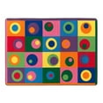 thumbnail image 2 of Flagship Carpets FE119-44A 7 ft. 6 in. x 12 ft. Silly Circles Rug - Rectangle, 2 of 2