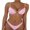 Pink, variant on vera natura Women´s Swimsuit Push-up Padded Bikini Sets Solid Color Low Waist Swimwear Biquini Bathing Suit Beachwear Black S