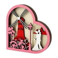 thumbnail image 2 of Decoraciones de mesa BLESIY Regalo del Día de San Valentín corazón de madera estilo A, 2 of 8