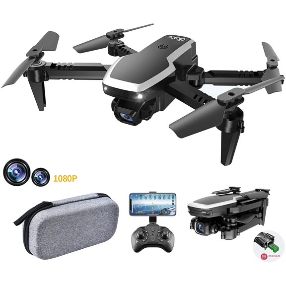 RC Drone with Pixels Camera Live Video - WiFi FPV Quadcopter with 120° Wide-Angle 4K HD Camera Foldable Drone RTF - Altitude Hold | One Key Take Off/Landing | 3D Flip, APP Control