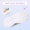 thumbnail image 6 of FUNCOO PLUS Kids Athletic Sneakers Girls Lace Up Walking Shoes Toddler Glitter Breathable Outdoor Running Shoe, Butterfly, Size 12, 6 of 8