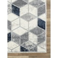 thumbnail image 3 of Abani Arto Collection Neutral Grey 5' x 8' Geometric Cube Modern Area Rug, 3 of 5