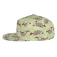 thumbnail image 3 of Daiia Twig Sloth print Flat Bill Hats Flat Brim Trucker Cap Baseball Cap Adjustable Classic Low Profile Hat Unconstructed Plain Cap, 3 of 9
