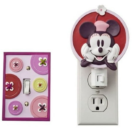 - Disney Mod Minnie Mouse Night Light & Switchplate Cover