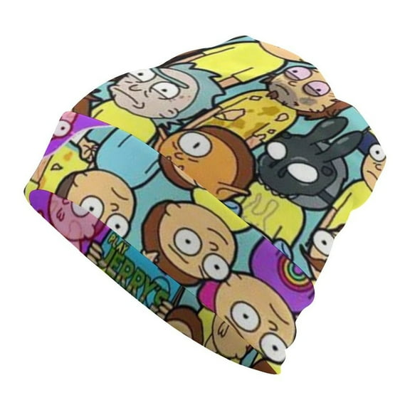 Rick And Morty Unisex Beanie Hats Cuffed Skull Cap Fall Winter Warm Hat Pullover Cap Leisure Cap for Women Men