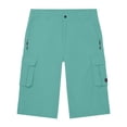 thumbnail image 4 of Dwellite Mens Workout Capris Gym Hiking Shorts Zipper Pockets Lightweight Athletic 3/4 Capri Pants Light Green M, 4 of 4