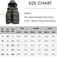 thumbnail image 2 of LAICAIW Men's Quilted Winter Vest Outdoor Removable Hooded Padded Puffer Vest, 2 of 6