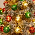 thumbnail image 4 of Cadena de luces navideñas, 10 pies, 20 LED, funciona con pilas, decoración interior, bolas de luces navideñas para decoración de fiestas navideñas, 4 of 5