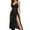 Black, variant on Sexy Night Gowns for Adult Women Ladies Solid Colour Dark Pattern Jacquard Hollow Mesh High Open fork Sleepwear Black S