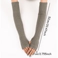 thumbnail image 3 of Yoyauz Women's Long Fingerless Gloves Arm Warm Knit Thumbhole Stretch, 3 of 5