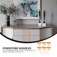 thumbnail image 2 of Raindrops 6-Pack White Rattan Drawer Knobs Set, Stylish Furniture Handles for Cabinets and Dressers, 2 of 8