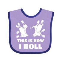Inktastic How I Roll Bowling Boys or Girls Baby Bib