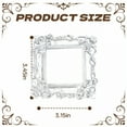 thumbnail image 7 of DESIGNICE 3Pcs Vintage Picture Frames,Artistic Finish Picture Frames,3D Structure Photo Frame,3.15"X3.15",Silver, 7 of 7
