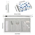 thumbnail image 3 of JIALIOU Nylon Trifold Card Wallet with ID Window Zipper Pocket for Men Women Teen Different Size Trian, 3 of 7