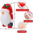 thumbnail image 2 of Paquete de 2 cubiertas de luces de porche de Papá Noel para decoración de exteriores, cubiertas de farolas rojas para decoración de puertas de casa durante las fiestas, 2 of 5