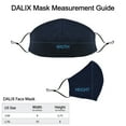 thumbnail image 2 of DALIX Cloth Face Mask Reuseable Washable in Navy Blue Made in USA - L-XL Size (20 Pack), 2 of 5