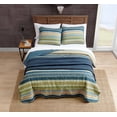 thumbnail image 2 of Eddie Bauer Home | Yakima Collection | Bedding Set-100% Cotton Light-Weight Quilt Bedspread, Pre-Washed for Extra Comfort, Twin, Green, 2 of 7