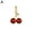 A, variant on SSKFHGI Fashion RedCherry Pendant Necklace Earrings Women Sweet New and Cute