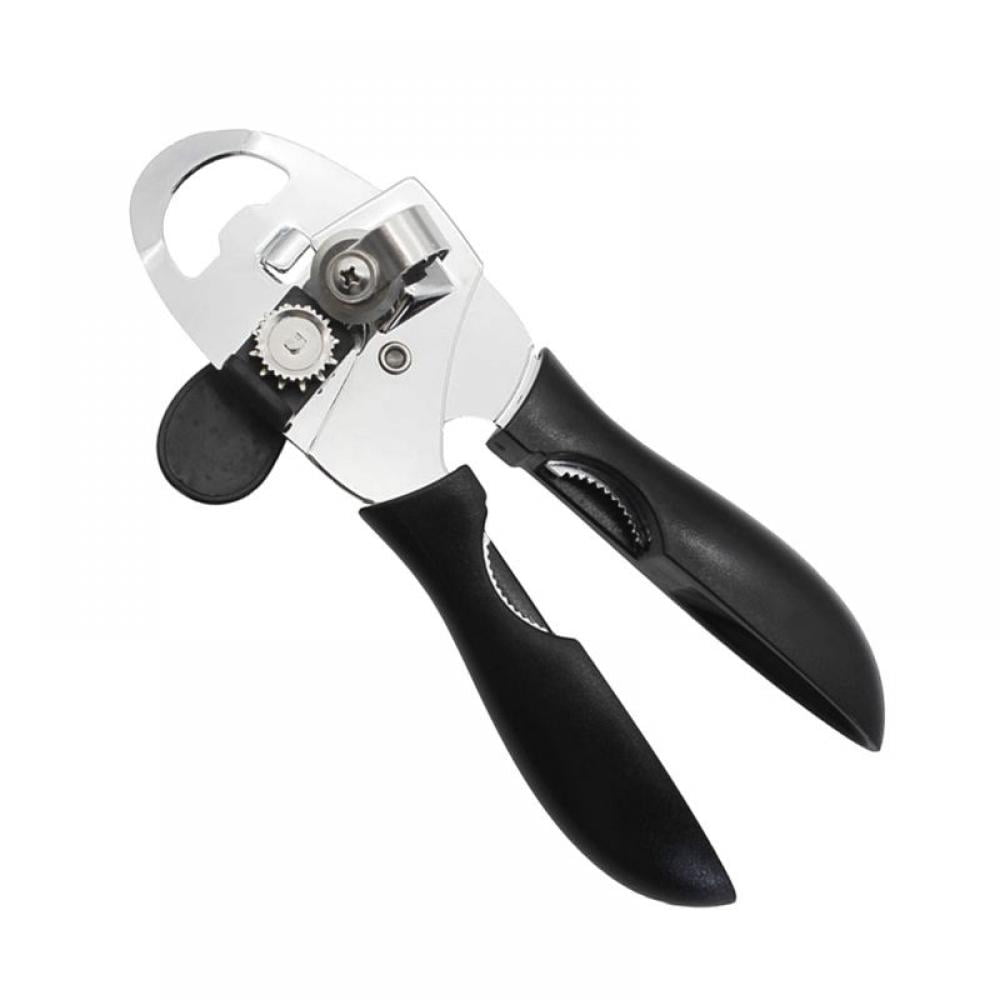 Can Opener Manual with Soft Grips Handle Ultra Sharp Blade Ideal for Seniors and Arthritis Professional Heavy Duty Stainless Steel Best Safe Can Opener Easy Turn Knob Ergonomic Smooth Edge 