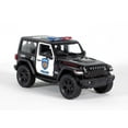 thumbnail image 4 of 5" Die-cast: 2018 Jeep Wrangler Rubicon Police Edition (Black/White), 4 of 4