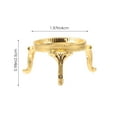 thumbnail image 4 of Metal Crystal Ball Stand 2Pcs Golden for Decorative Sphere Display in Home Users, 4 of 8