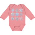 thumbnail image 3 of Inktastic Winter Snowflakes Boys or Girls Long Sleeve Baby Bodysuit, 3 of 5