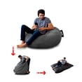 thumbnail image 1 of Sillón Puff con cama Matrimonial Puff Mx Matrimonial Gamuza Gris, 1 of 4