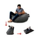 thumbnail image 1 of Sillón Puff con cama Matrimonial Puff Mx Matrimonial Gamuza Gris, 1 of 4