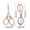 thumbnail image 3 of XYRSRUW Folding Scissors, Compact Stainless Steel Travel Scissors with Key Ring, Lightweight Miniature Pocket Scissors for Everyday Use(Rose Gold), 3 of 6