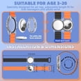 thumbnail image 5 of YUNOVA AirTag Wristband for Kids, IPX8 Waterproof Silicone Strap with Magnetic Clasp, Adjustable Hidden Holder Compatible with Apple AirTag Tracker for Child Teen Swimming, 5 of 7
