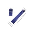 thumbnail image 3 of INSPIRE CHIC Women's Long Gloves 1920S Evening Party Full Finger Mittens Elegant Opera Glove Navy Blue One Size, 3 of 5