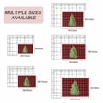 thumbnail image 6 of Christmas Tree Outdoor Rug 3x5 Ft, Non Slip Washable Area Rug, Buffalo Plaid Xmas Pine Farmhouse Checker Patio Rugs Carpet Runner, Large Floor Mat for Indoor/Outdoor Deck Porch Camping, 6 of 8