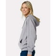 thumbnail image 2 of JERZEES IC49MR Ultimate CVC Hooded Sweatshirt-Athletic Heather-2XL, 2 of 6