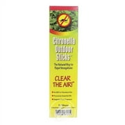 Citronella Outdoor Sticks 10 count by Neemaura, Pack of 2
