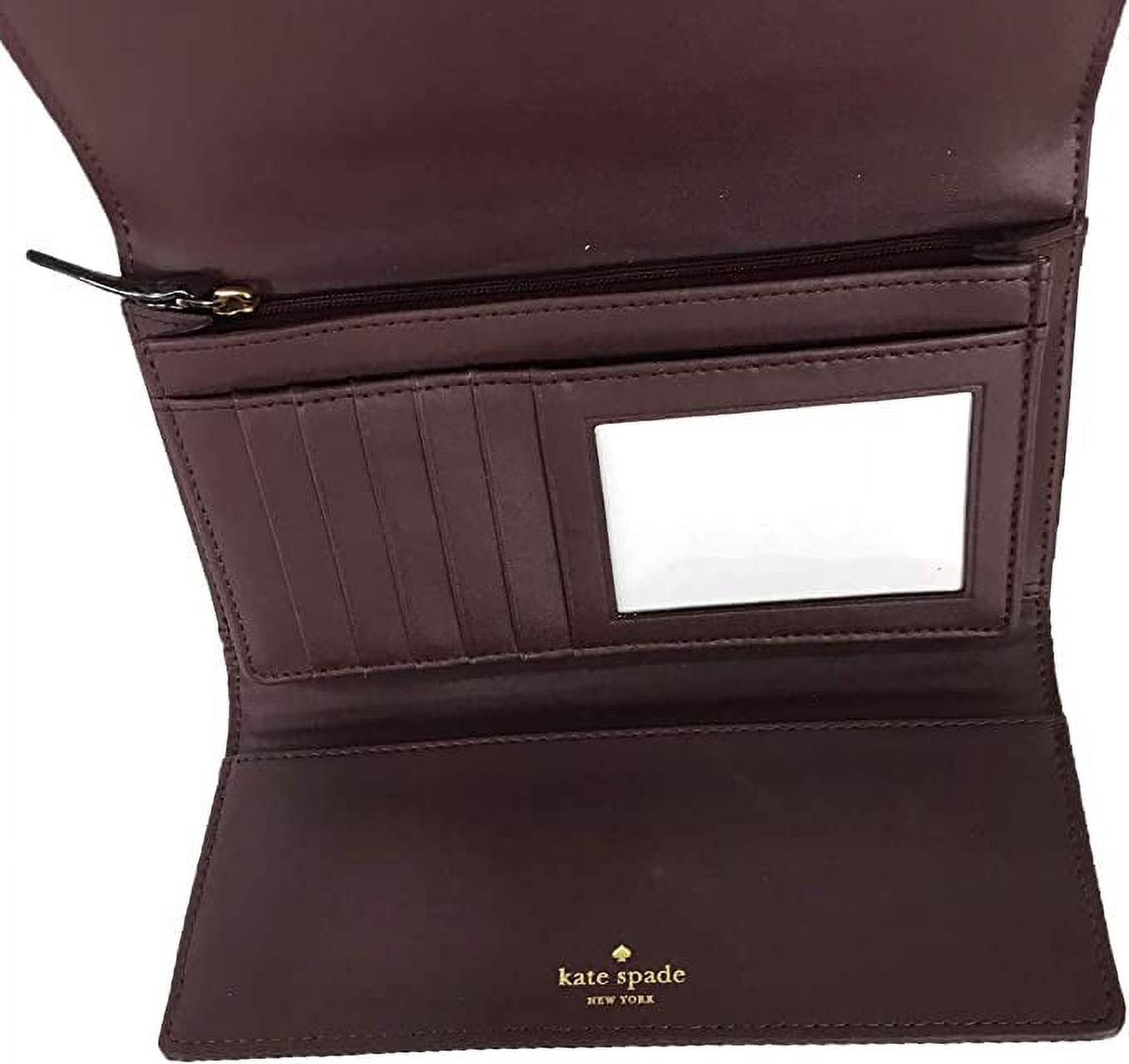 Kate Spade Bay Street Sandra Leather Clutch Wallet, Mulled Wine