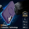 thumbnail image 3 of Case for Samsung Galaxy S24 with Magnetic Invisible Stand Compatible with MagSafe Lightweight and Translucent Matte Back Shockproof Protective Case Men Women Purple, 3 of 14