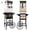 Black-【With Candy Dispenser】, variant on 12OZ Popcorn Machine with Cart, Holaki Movie Theater Popcorn Maker Machine with 3 Candy Dispensers, Stainless Steel Kettle, Tempered Glass, Popcorn Machine for Kids Party Home, Brown