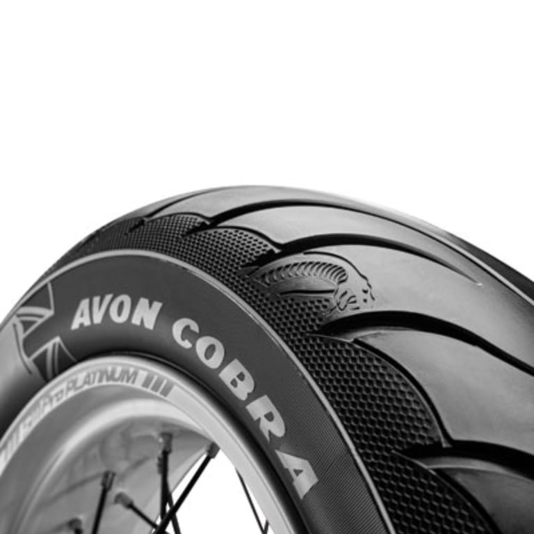 Avon Cobra Chrome AV91 Front Motorcycle Tire MT90B-16 (74H) Black
