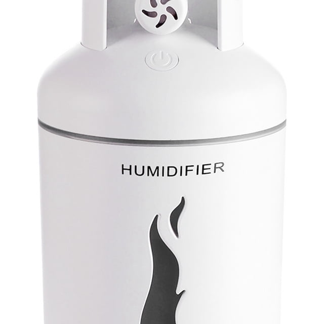 Tanque de gas Mini humidificador Humidificador de aire de 300 ml para el automóvil de la oficina en el hogar (blanco) Ndcxsfigh Libre de BPA