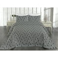 thumbnail image 2 of Ambesonne Cat Print Quilted Bedspread Set 3 Pcs, Funny Kitten Stripes Art, Twin, Black and White, 2 of 4