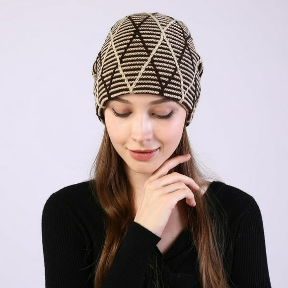Skullies Beanies Warm Bonnet Cap Winter Casual Beanies Hat Coffee