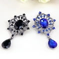 thumbnail image 4 of Opvise Women's Luxury Rhinestone Alloy Brooch Pin Large Waterdrop Pendent Party Jewelry, 4 of 8