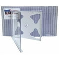 thumbnail image 2 of USDISC CD Bijoux Étuis Standard 10.4mm, Double 2 Disques, Blanc, Lot de 200, 2 of 4