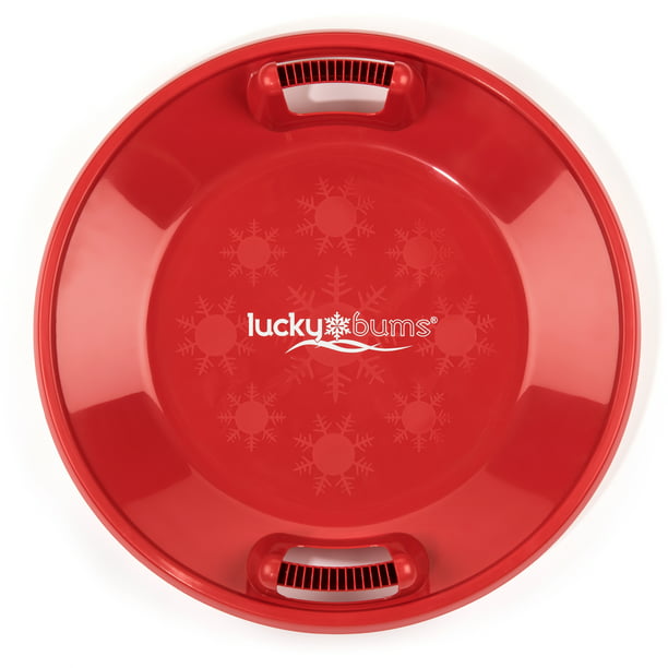 Lucky Bums 25Inch Diameter Plastic Saucer Sled, Red