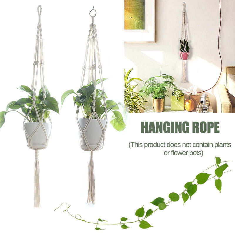 Plant Hanger Macrame Hanging Basket Net Rope for Flower Pot Holder Home Ornament