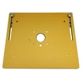 thumbnail image 1 of ziyahi Aluminium Router Table Insert Plate Woodworking Benches Trimmer Tool Golden, 1 of 9