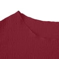 thumbnail image 5 of Miluxas Women's Ruffle Hem Short Dress V Neck Cap Sleeve T Shirt Dress Casual Summer Beach Vacation Outfits Hot Pink, 5 of 7